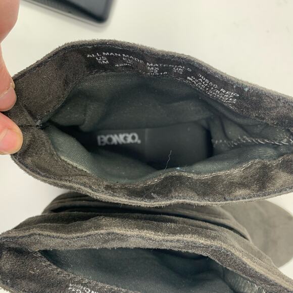 Bongo REID Slouchy Ankle Boots Size 5 Brown Side Tie Faux Suede Booties Boho Y2K - Picture 12 of 12